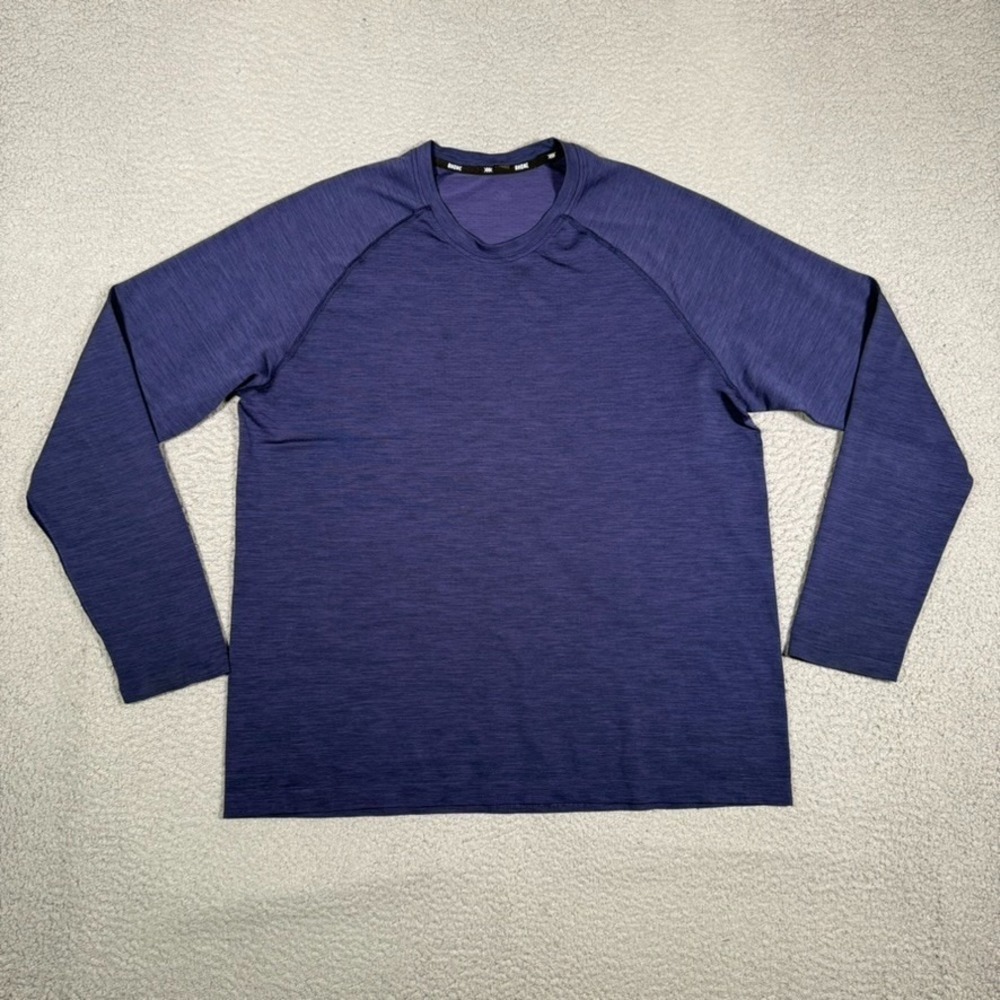 Rhone Shirt Mens‎ XL Blue Performance Stretch Casual Gym Workout Athletic Logo